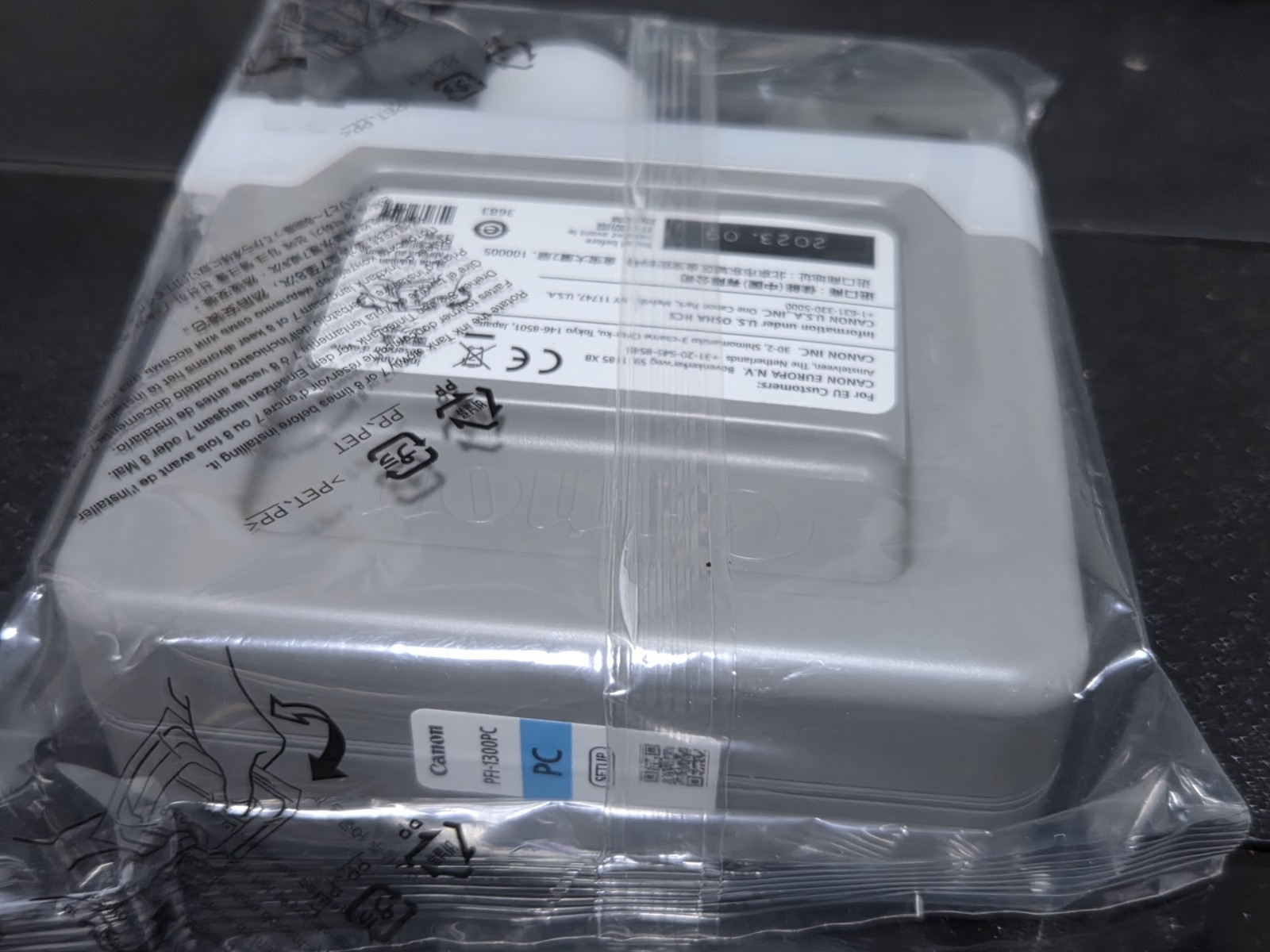 Canon PFI-1300PC PHOTO CYAN Pigment Ink Tank 330ML Sealed OEM