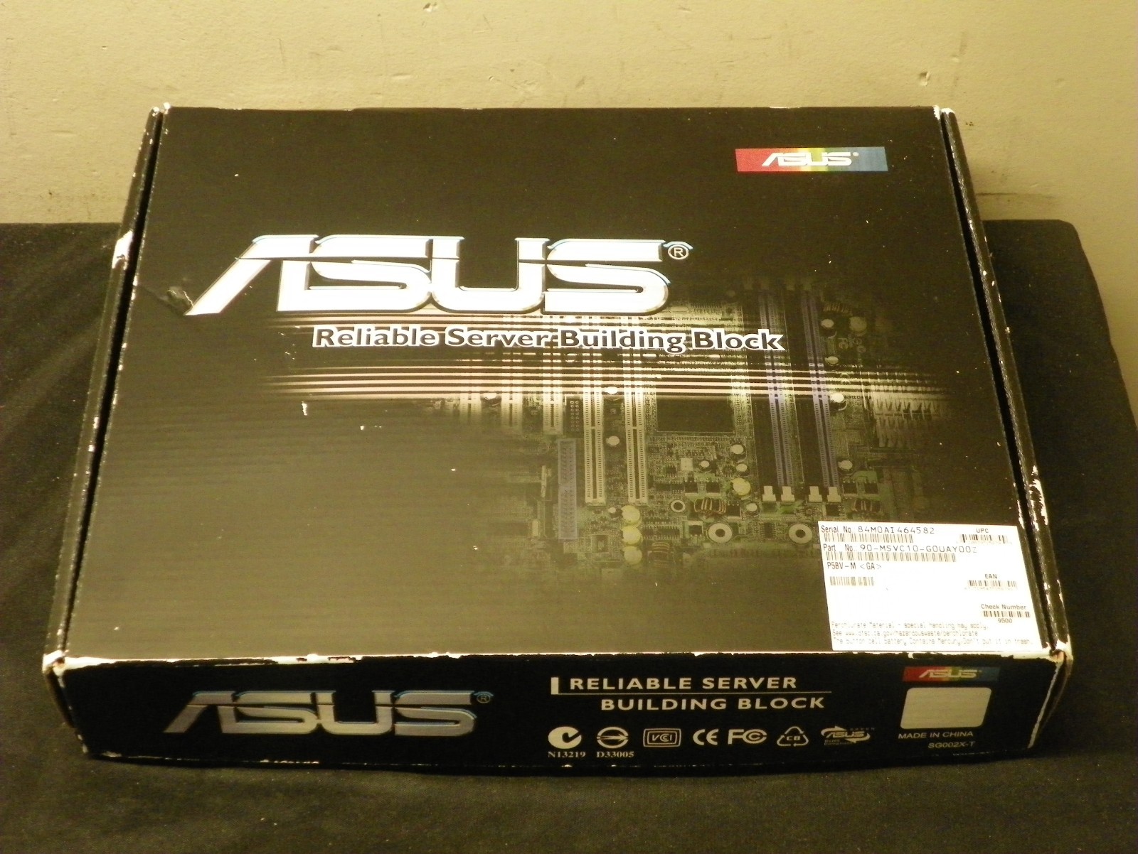 New Sealed ASUS P5BV-M LGA 775 Intel 3200 Micro ATX  Xeon Server Motherboard