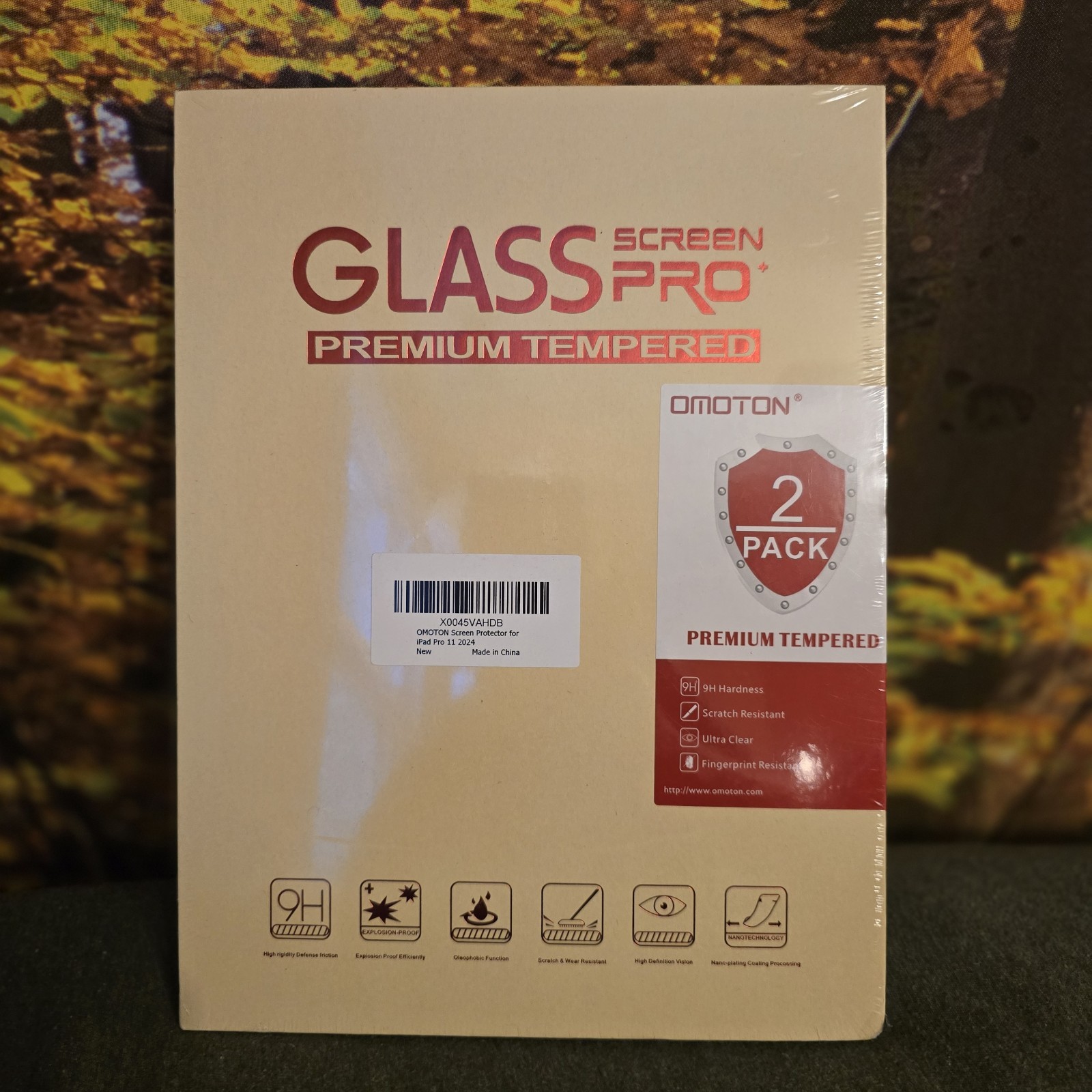 Omoton Glass Screen Pro Premium Tempered Screen Protector ipad Pro 11 (2 Pack)