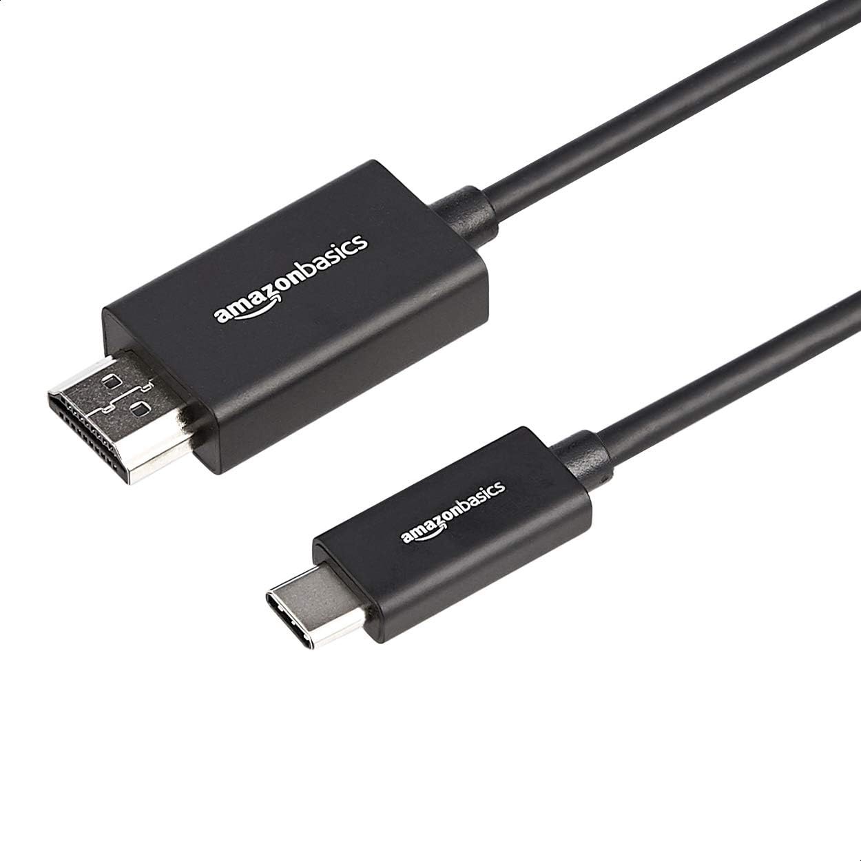 Amazon Basics Premium Aluminum USB-C to HDMI Adapter Cable 3ft Black