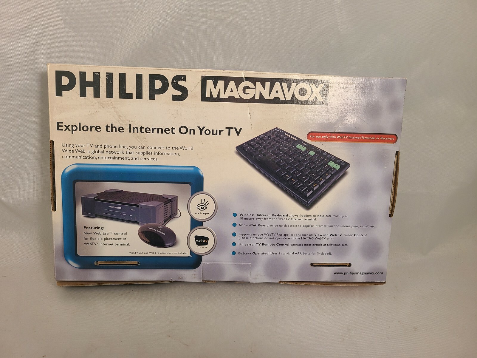 Philips MWK122BK Wireless WebTV Keyboard