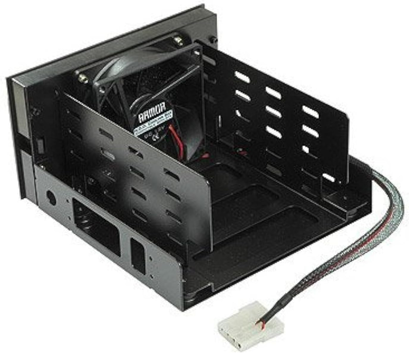 Dual 5.25 In. Drive Bay to Triple 3.5 In. HDD Cooling Box
