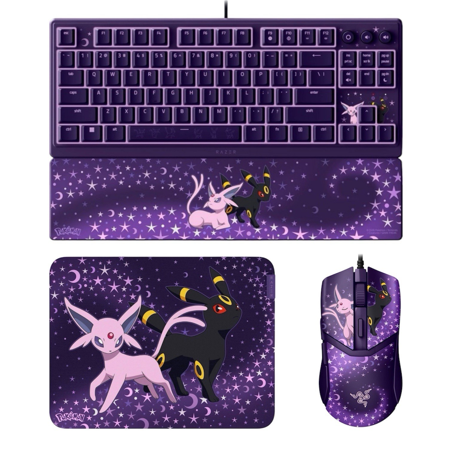 New Pokemon x Razer Ornata V3 & Razor Cobra & Razor Gigantus V2 Espeon Umbreon