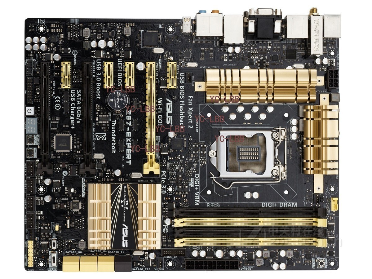 For ASUS Z87-EXPERT motherboard LGA1150 4*DDR3 64G DVI+VGA+HDMI M-ATX Tested ok