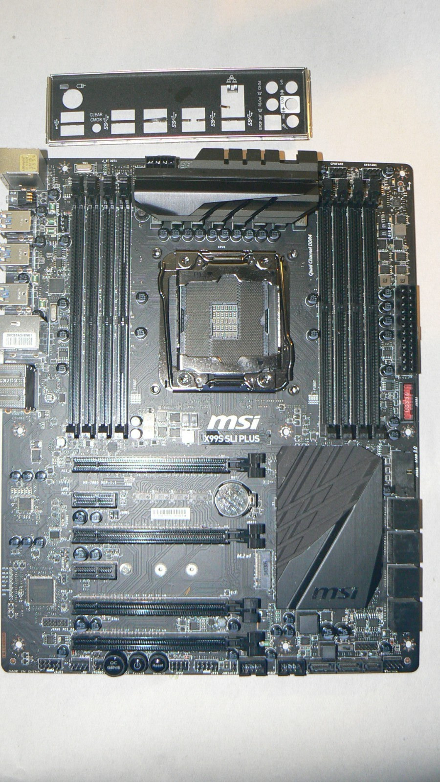 MSI X99S SLI Plus LGA 2011‑3 Motherboard — Powers On, No POST