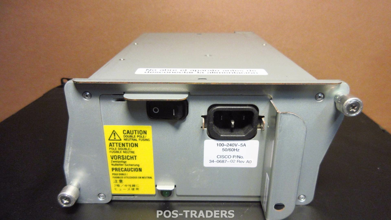 Cisco 34-0687-02 - PWR-7200-AC 280W PSU - PULLED FROM CISCO 7200 VXR 7206VXR