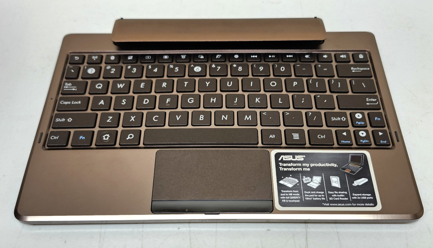 ASUS TF101 Eee Pad Transformer Keyboard Dock Notebook Tablet Mobile Qwerty
