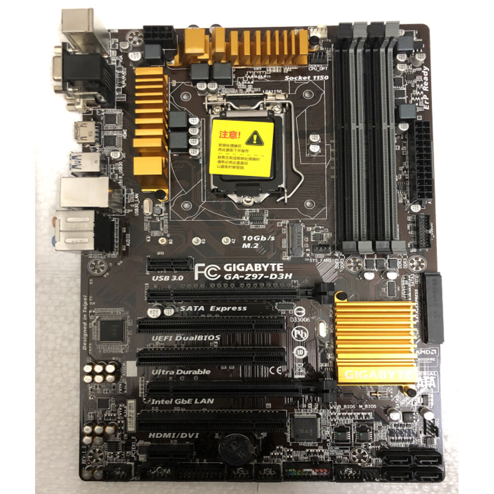 For Gigabyte GA-Z97-D3H Motherboard LGA 1150 DDR3 6×SATA III ATX