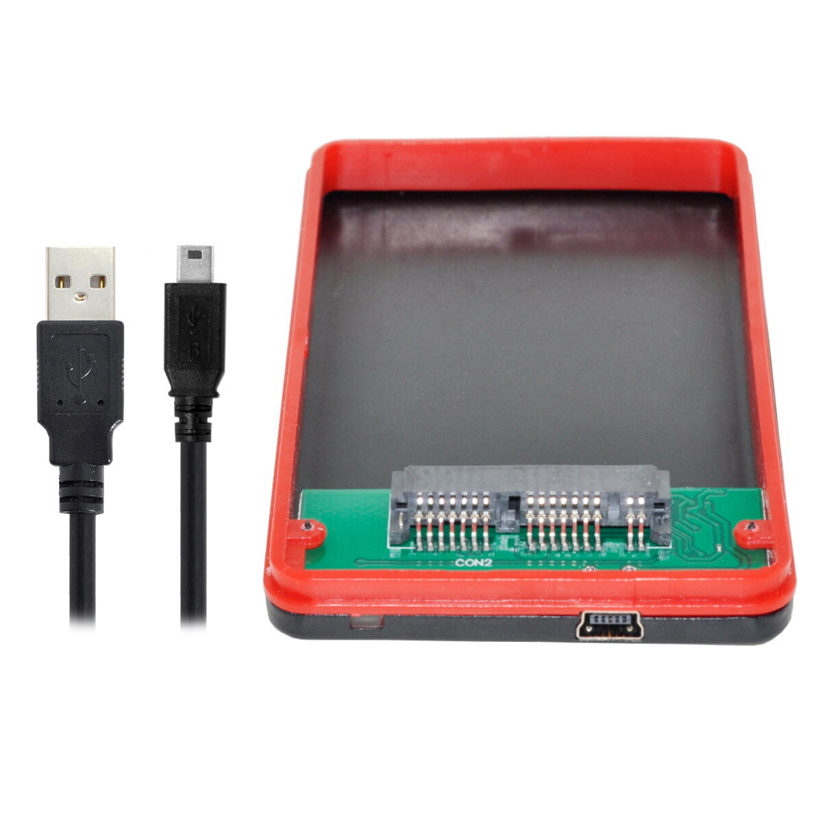 Cablecy USB2.0 1.8 inch Micro SATA 480Mbps to 16pin 7+9 SSD HDD