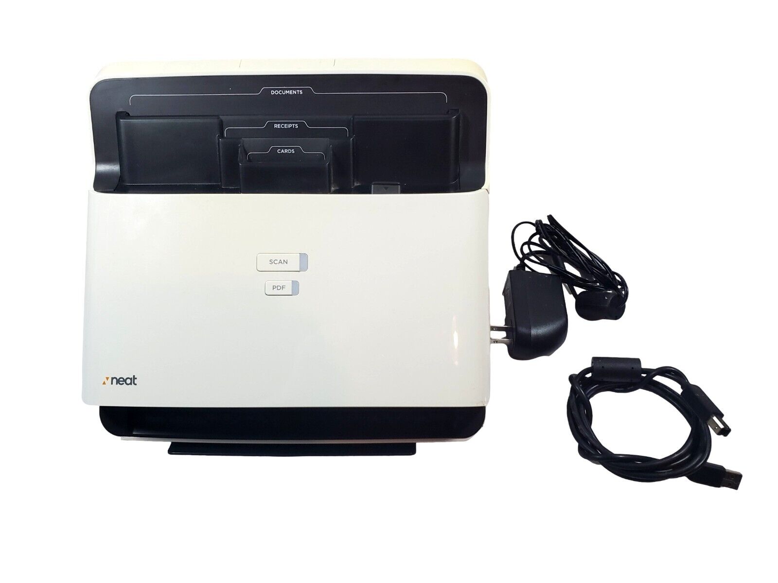 Neat Desk ND-1000 Desktop Receipt Document Scanner with AC adapter & USB cord 