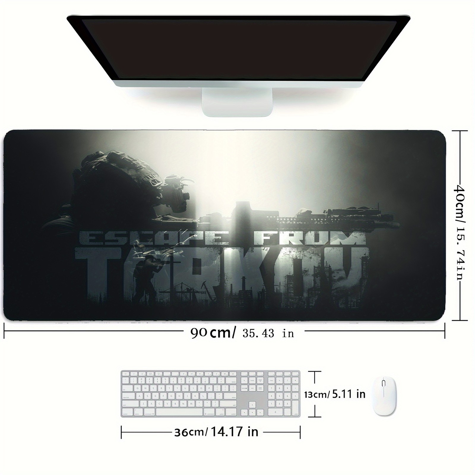 XXL Large Gaming Mouse Pad Featuring The Logo And Graphics from 'Escape from T