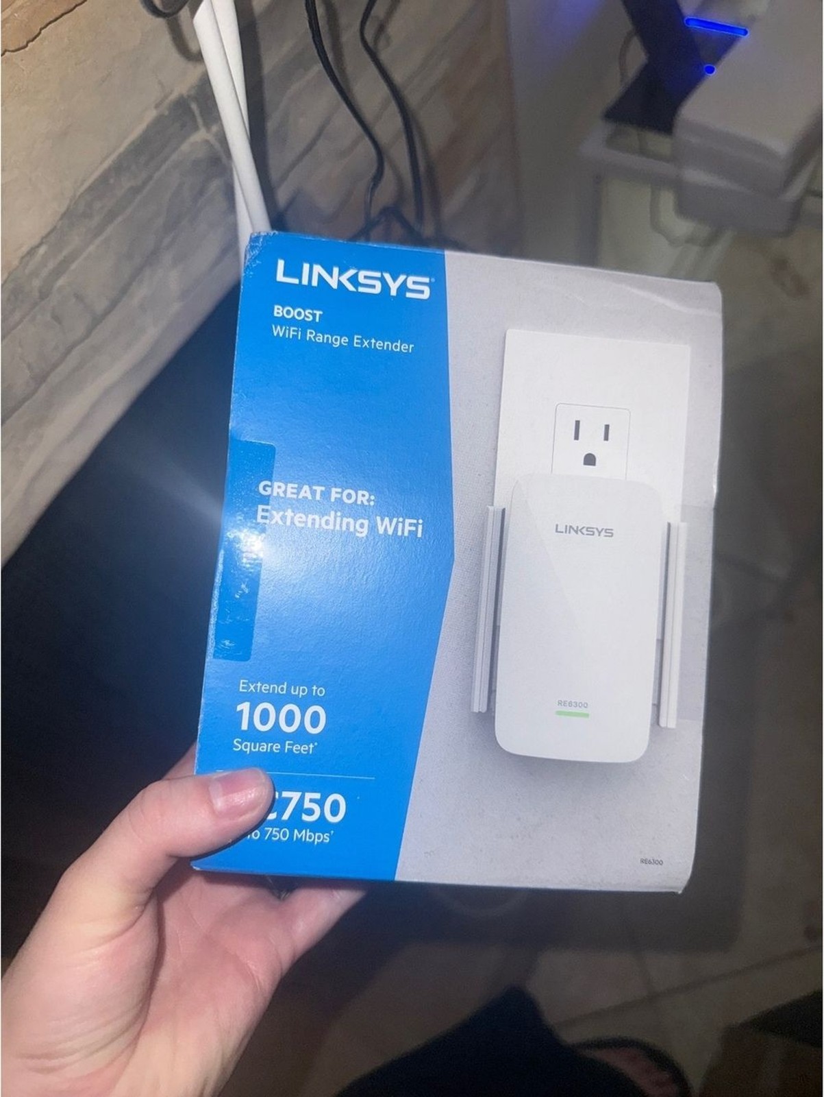 Linksys AC750 boost WiFi range extender wireless coverage