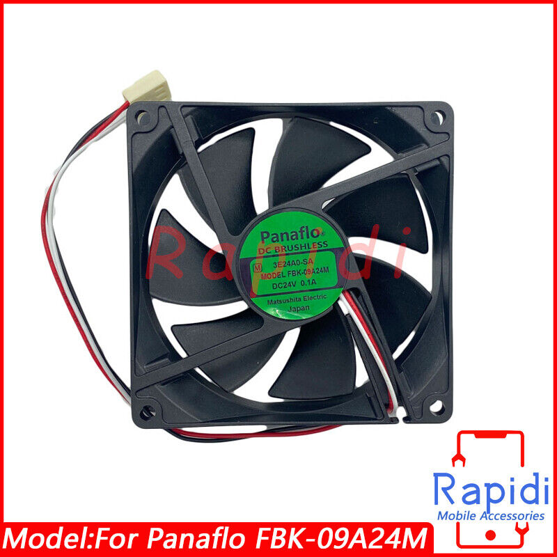 Replacement For Panaflo FBK-09A24M DC24V 0.1A 90*90*25mm 3-weir 90mm Cooling Fan