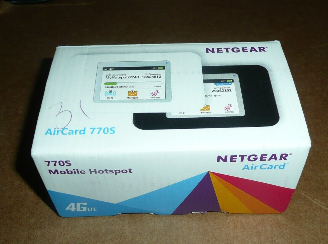 AT&T Netgear AirCard 770S 4G WiFi MiFi Mobile Hotspot - IN BOX