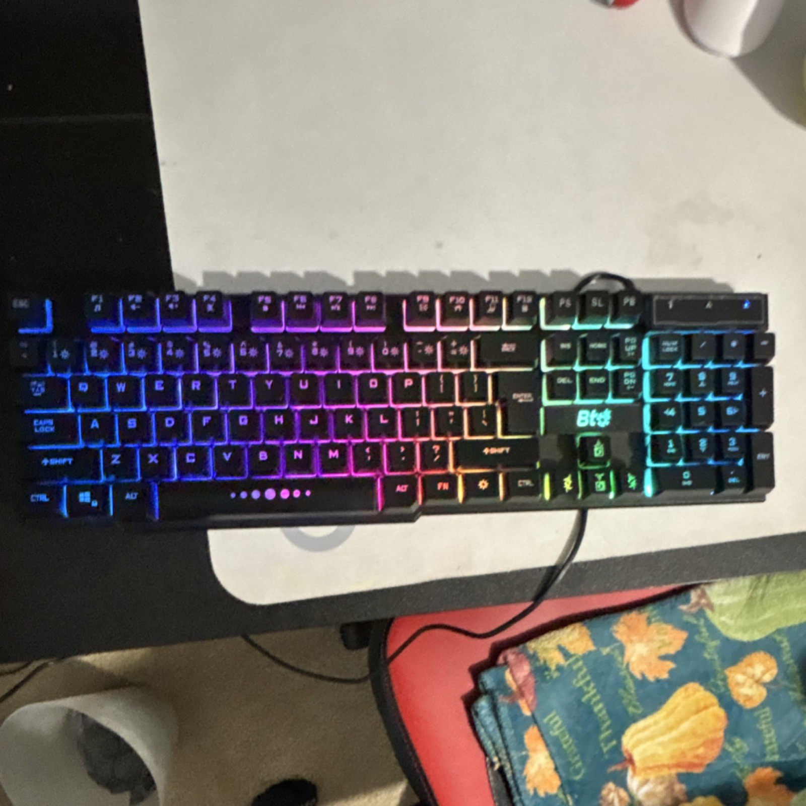 Bto Wired RGB Gaming Keyboard QWERTY English Illuminated USB Multicolor