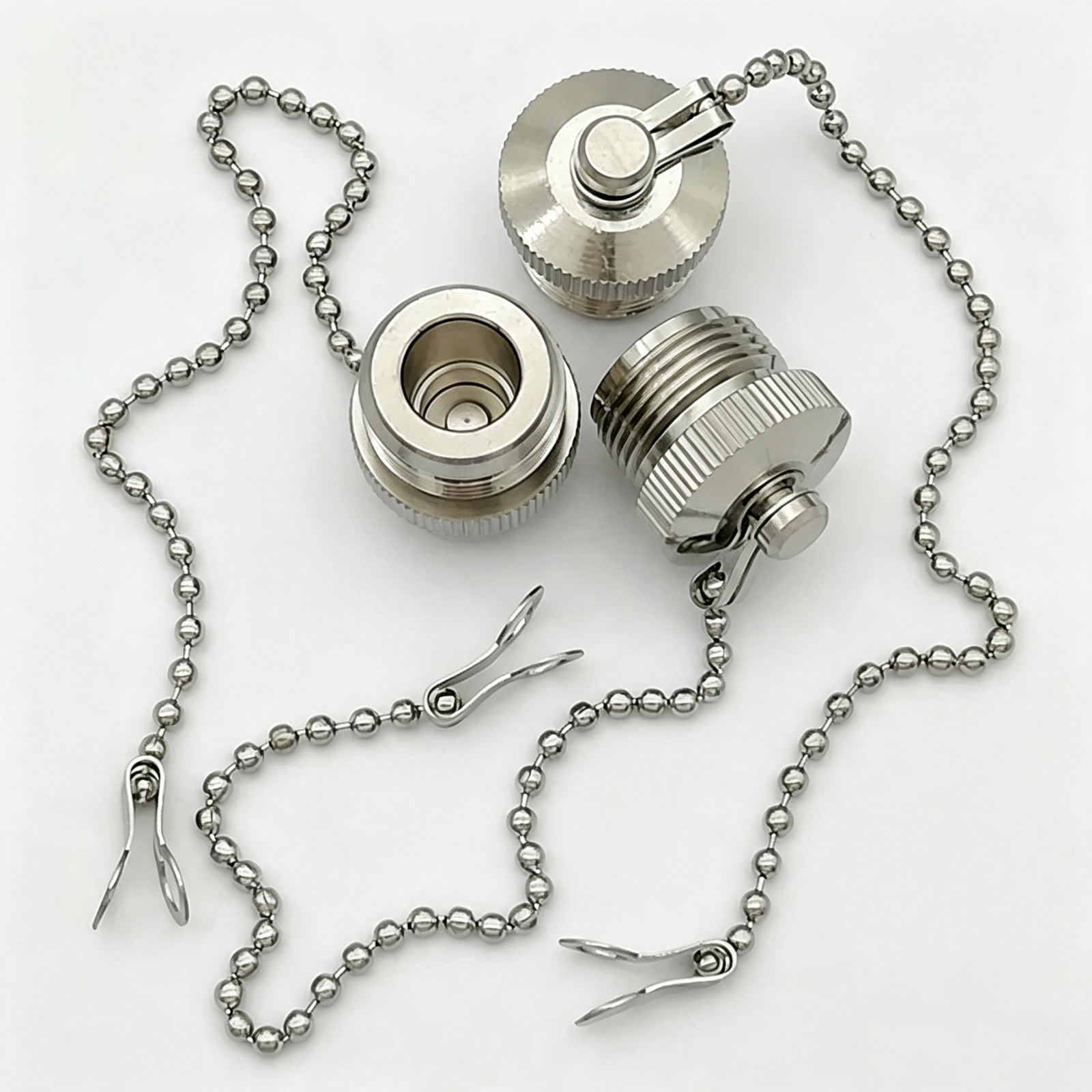 10~50pcs N Type Male Metal Dust Cap L16 RF Coaxial Protective Cover for N / UHF