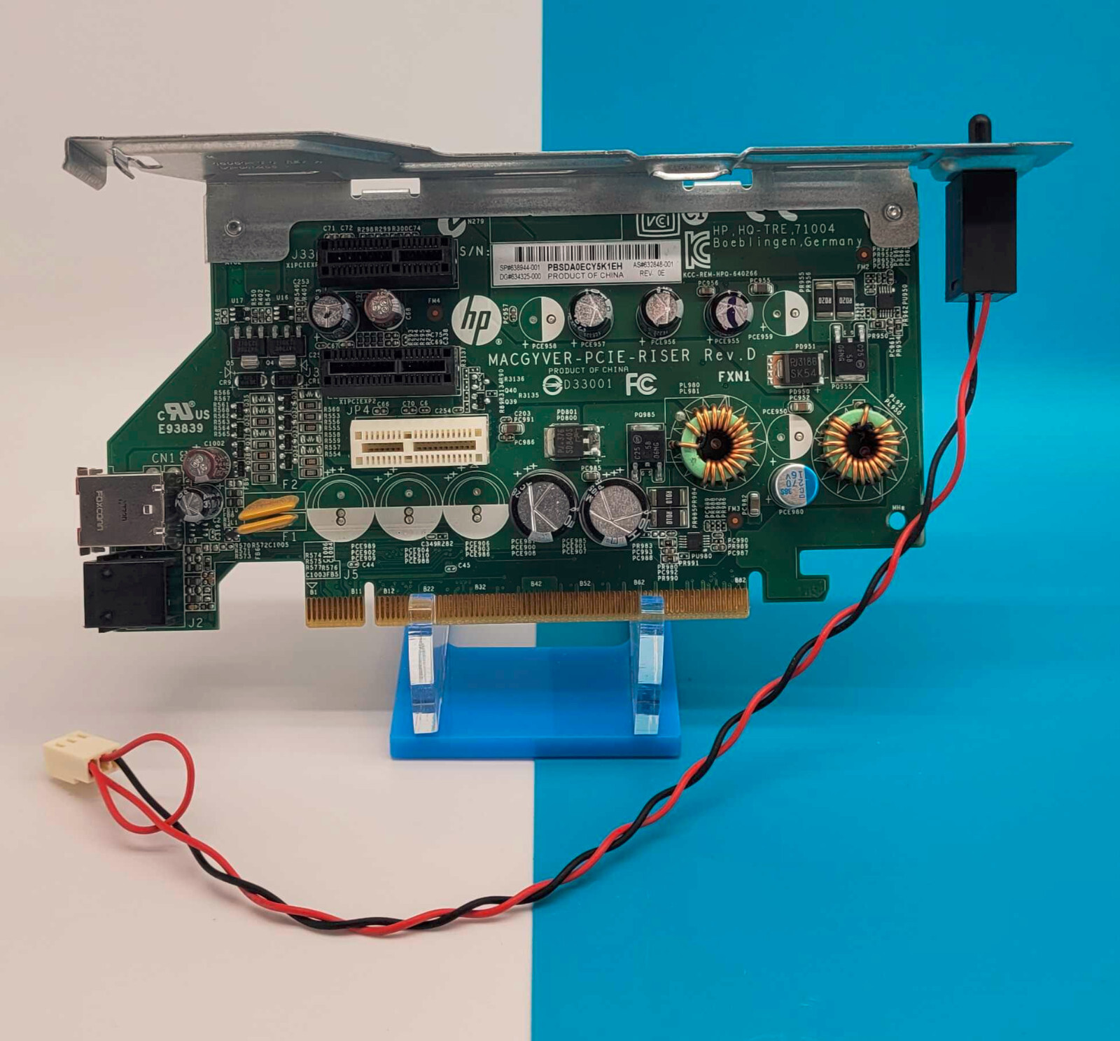 Geniune HP RP5800 MacGyver PCIE Riser Card Plug-In Module 638944-001 640266-00