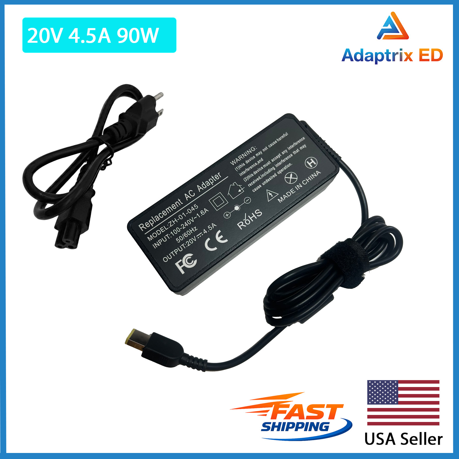 90W AC Adapter Charger for Lenovo ThinkPad T440p T540p E531 E540 Yoga S1 S3 S5