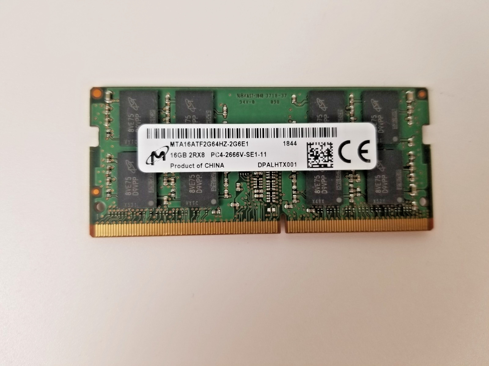 Micron 16GB DDR4 PC4-2666V 2666MHz Laptop Memory RAM SO-DIMM 260-Pin