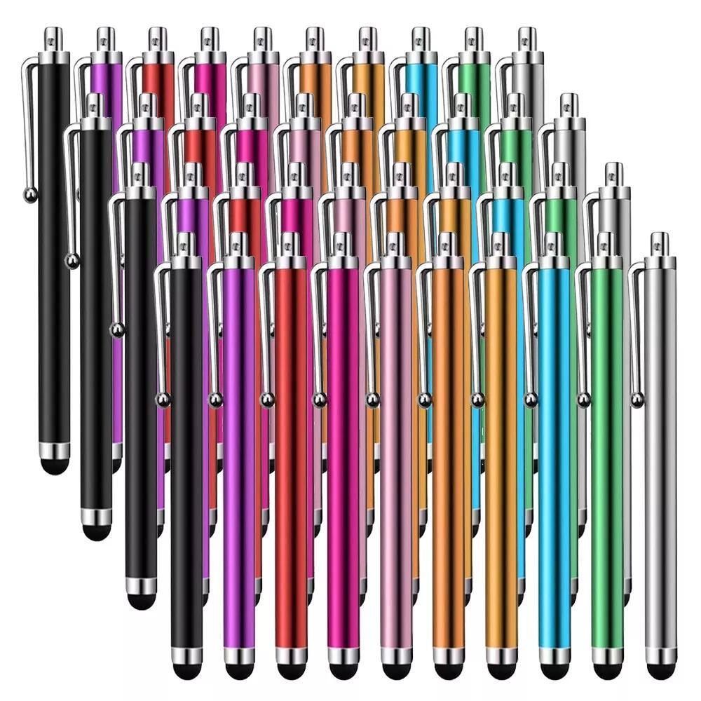 40Pcs Capacitive Touch Screen Stylus Pen Universal For iPhone Pad Samsung Tablet