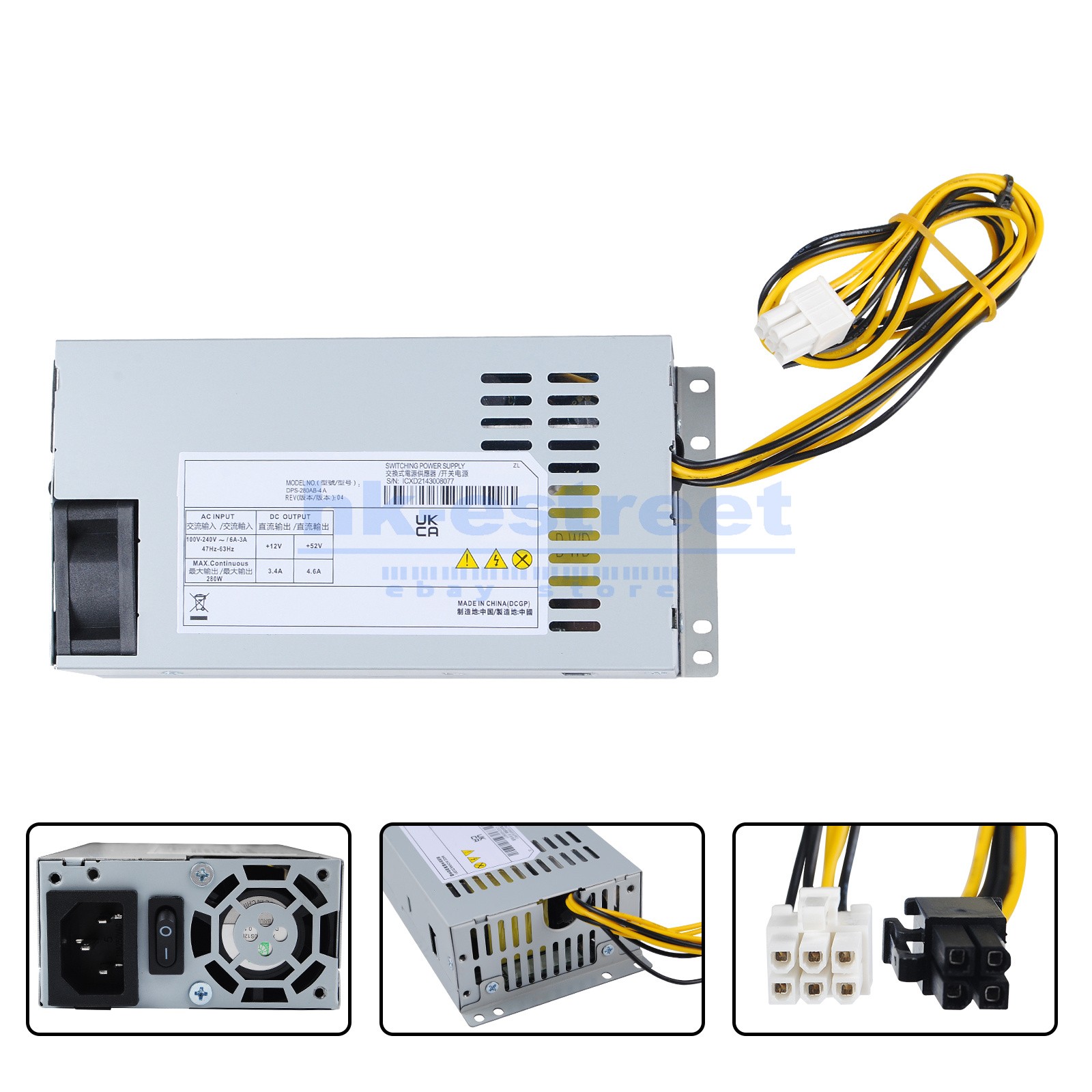 280W Power Supply DPS-280AB-4A For CWT POE 1U 7708N 7908N 7716N 7916N 7932N 4+6p