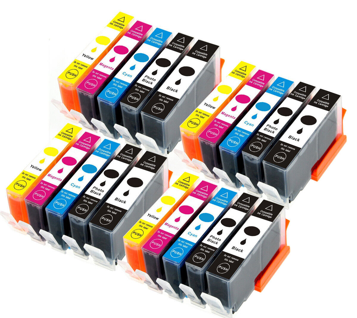 20 PK XL Ink Combo Pack + chip for 564 Photosmart Printer 7510 7515 7520 7525