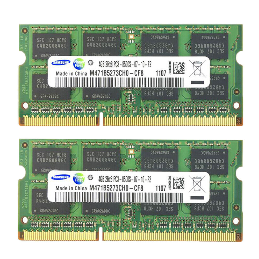 8GB 2X 4GB DDR3 1066MHz SODIMM for IBM Lenovo ThinkPad X200 X201 Laptop Memory