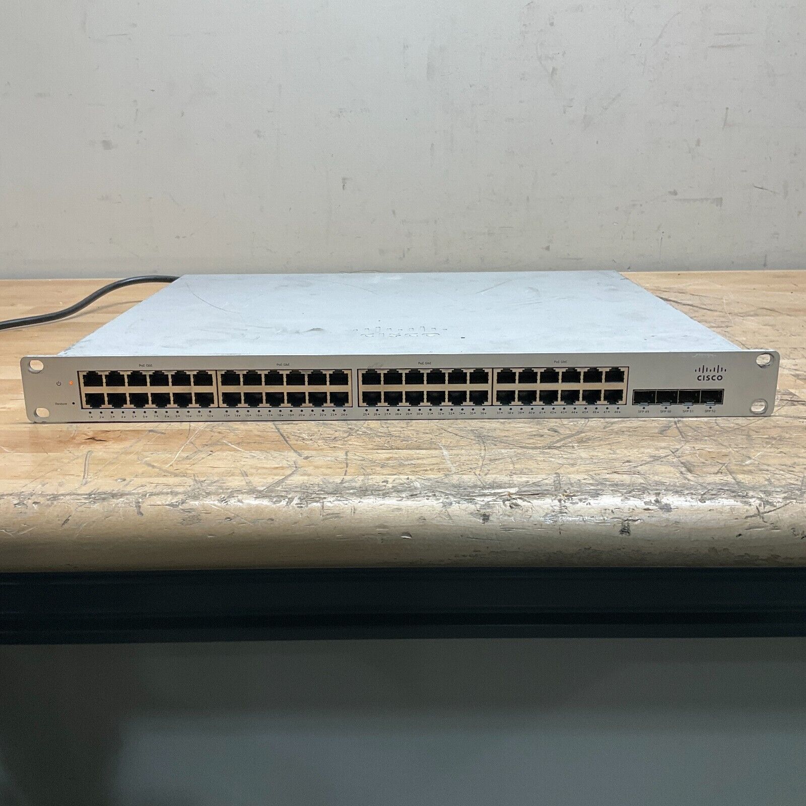 Meraki MS220-48LP Cloud Managed Switch UNCLAIMED Tested and Working