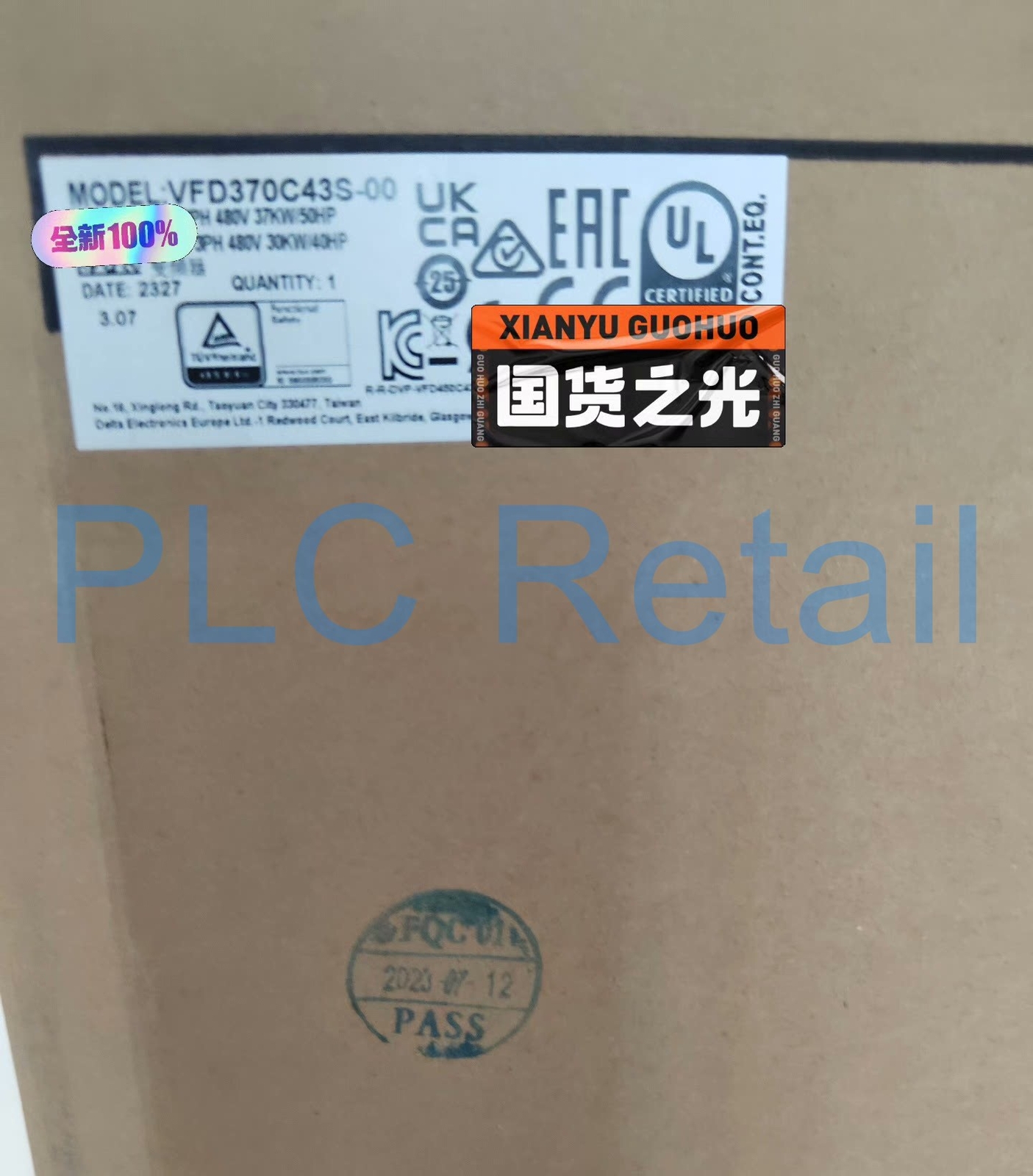 1PCS NEW DELTA frequency converterVFD370C43S  VFD370C43S-00 37KW Fast delivery