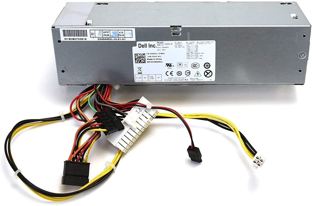 03WN11 H240AS-00 240W SFF Power Supply Unit For Dell OptiPlex 3010 7010 9010 790