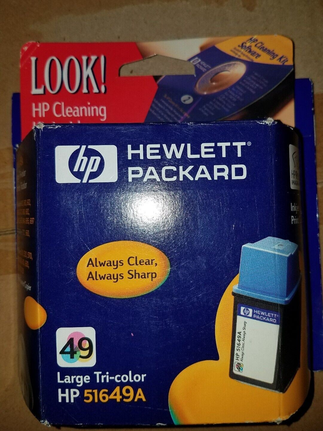 Genuine Hewlett Packard HP 51649A Large Tri Color Ink Cartridge [New in Package]