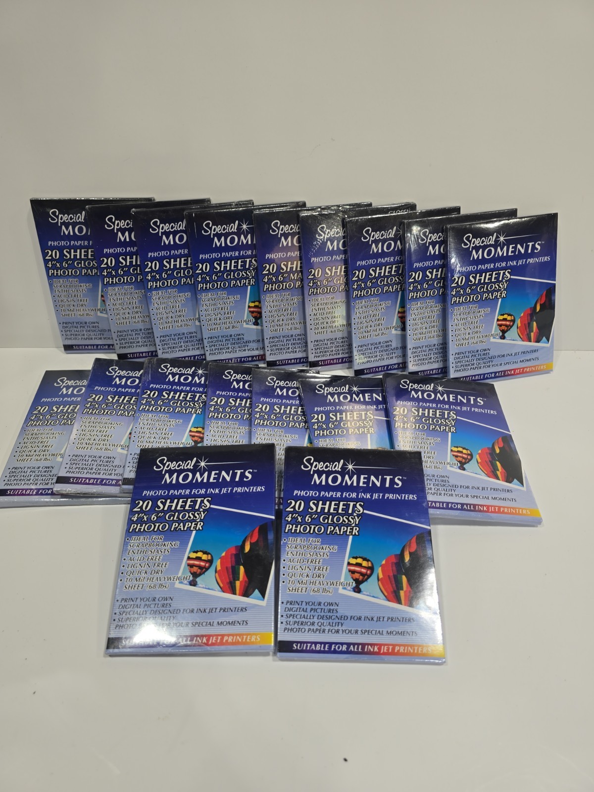 18 Boxes 4”x6” Special Moments Photo Paper For Ink Jet Printers 360 Sheets Total