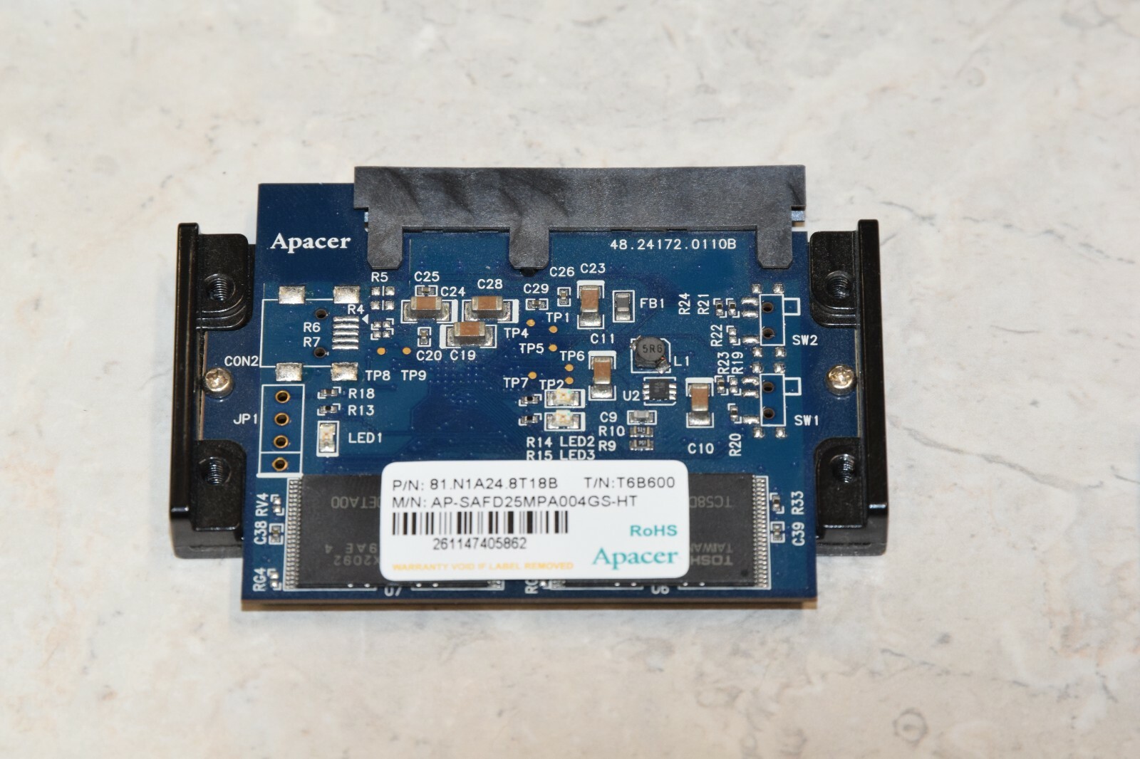 Apacer AP-SAFD25MPA004GS-HT 4GB SATA Flash SSD Drive 81-N1A24.8T18B