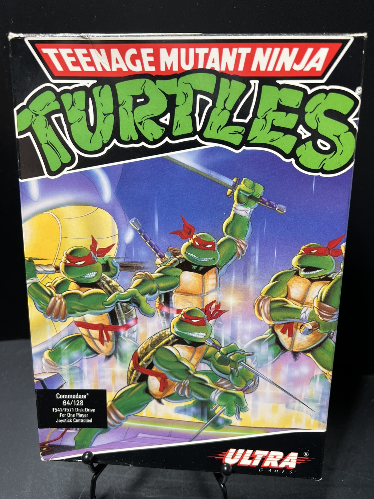 Teenage Mutant Ninja Turtles Ultra Commodore 64 Computer Game complete in box