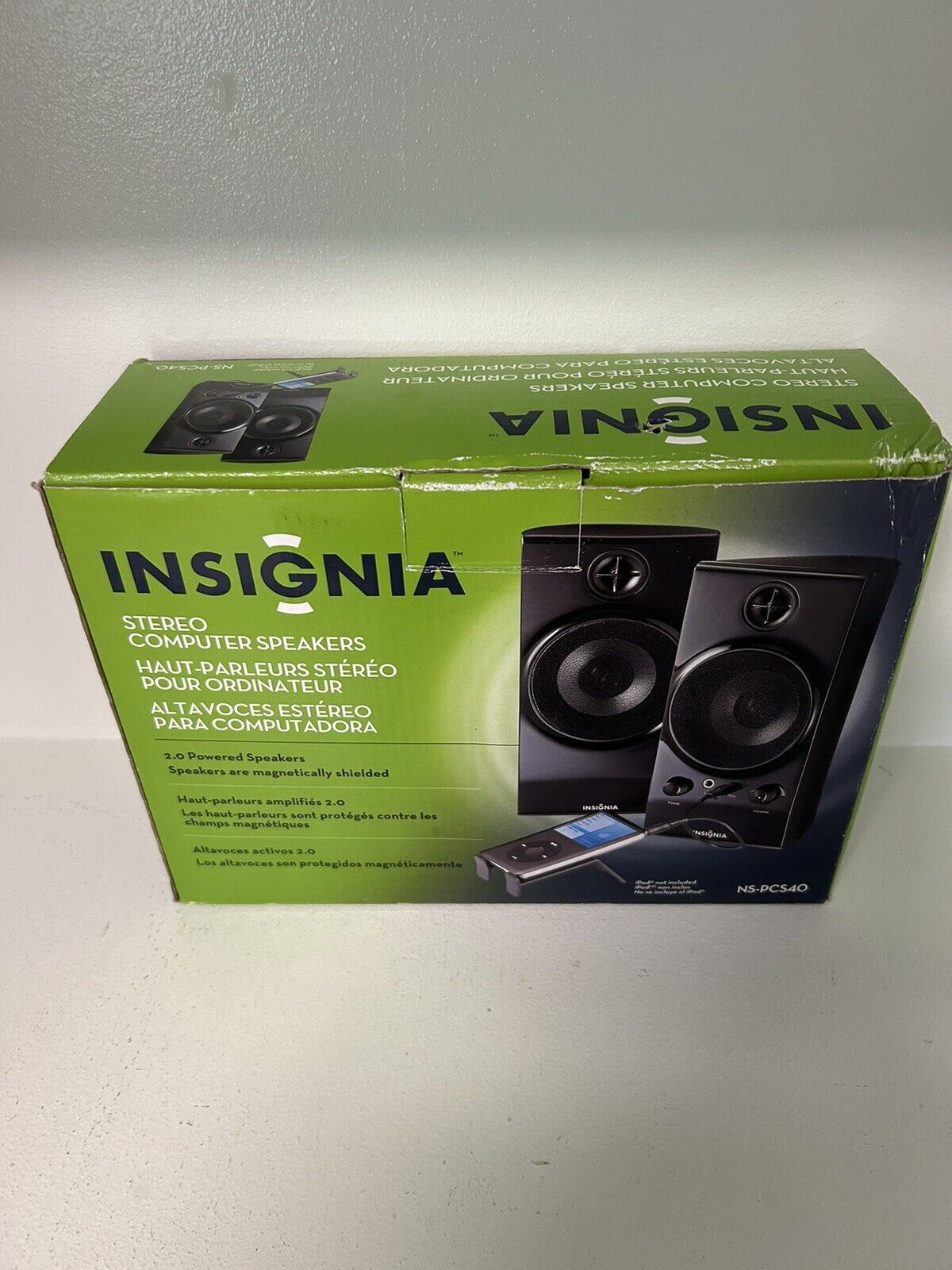 Insignia NS-PCS20 Stereo Computer Speakers New in Box