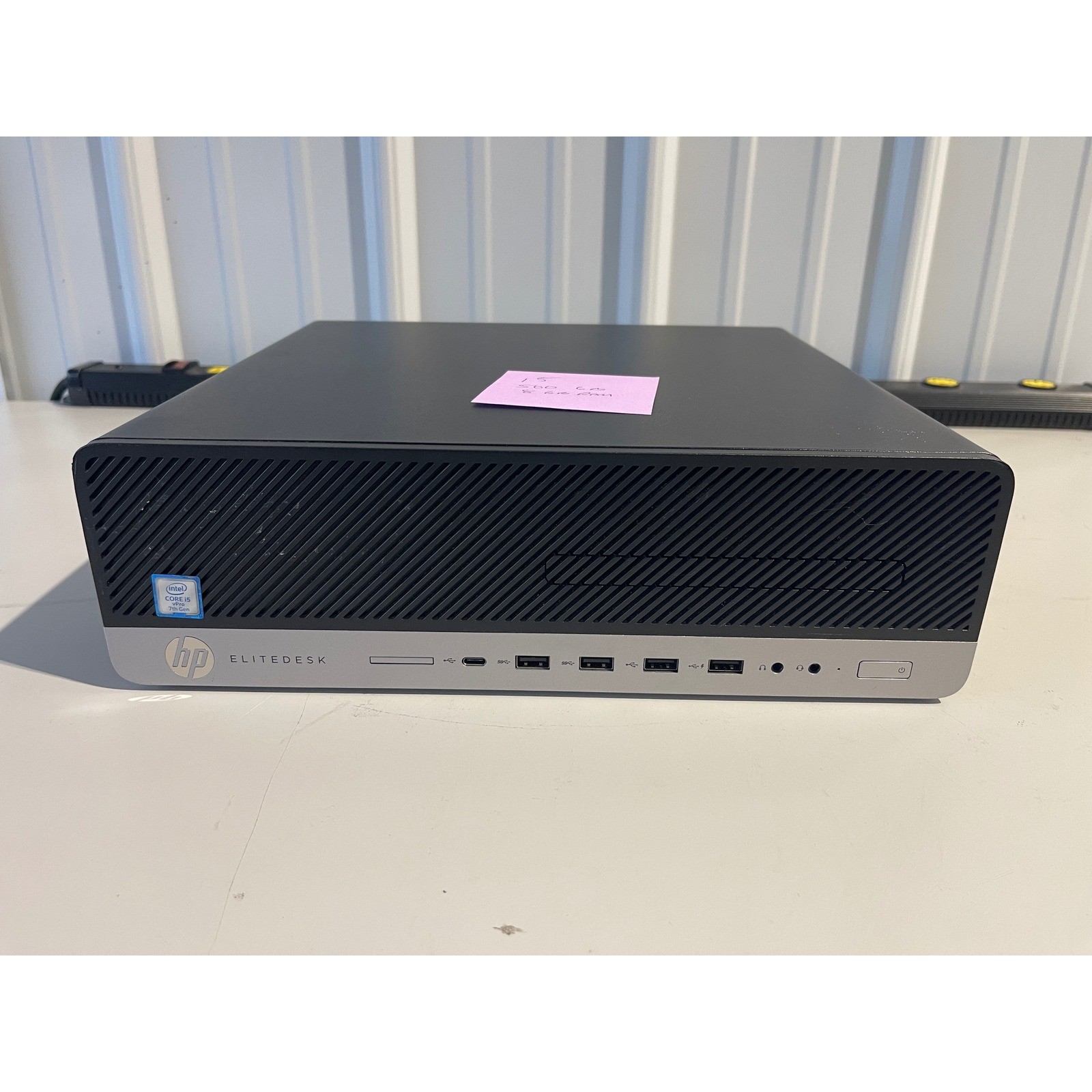 HP EliteDesk 800 G3 SFF PC Intel Core i5-7500 7th Gen 8GB RAM 500GB HDD Black