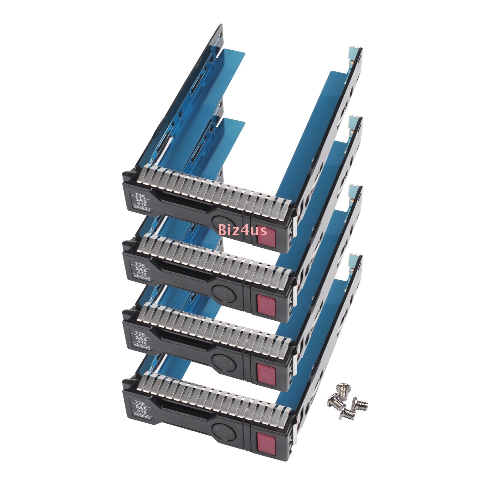 4 Pack 3.5"Hard Drive Tray Caddy For HP Proliant DL160 DL560 DL380P Gen8 Gen9 US