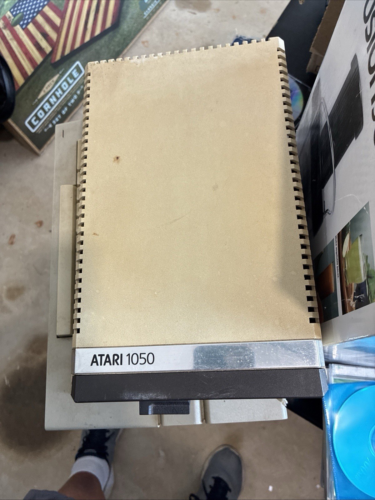 Atari 1050 Floppy Disk Drive with Power Supply, MPN C061636 (Vintage)