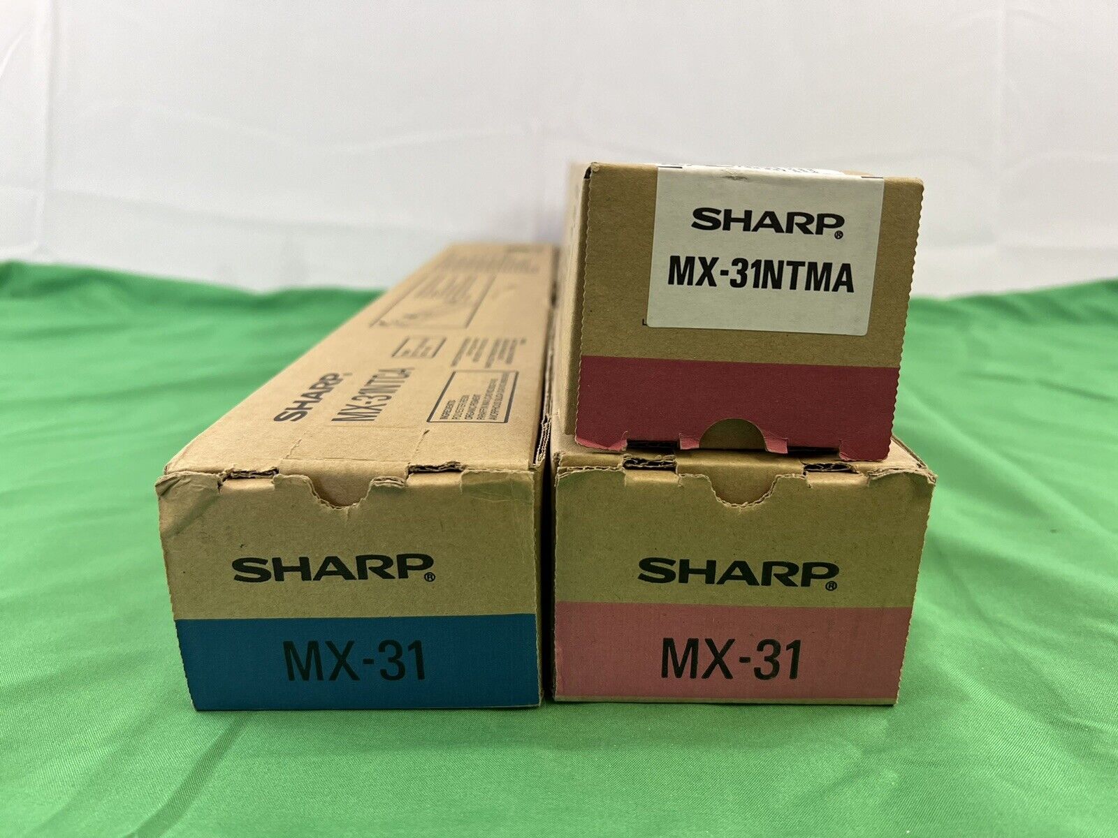Lot of 3 New OEM Sharp MX-31NT Toner Cartridges Two 31NTMA & One 31NTCA