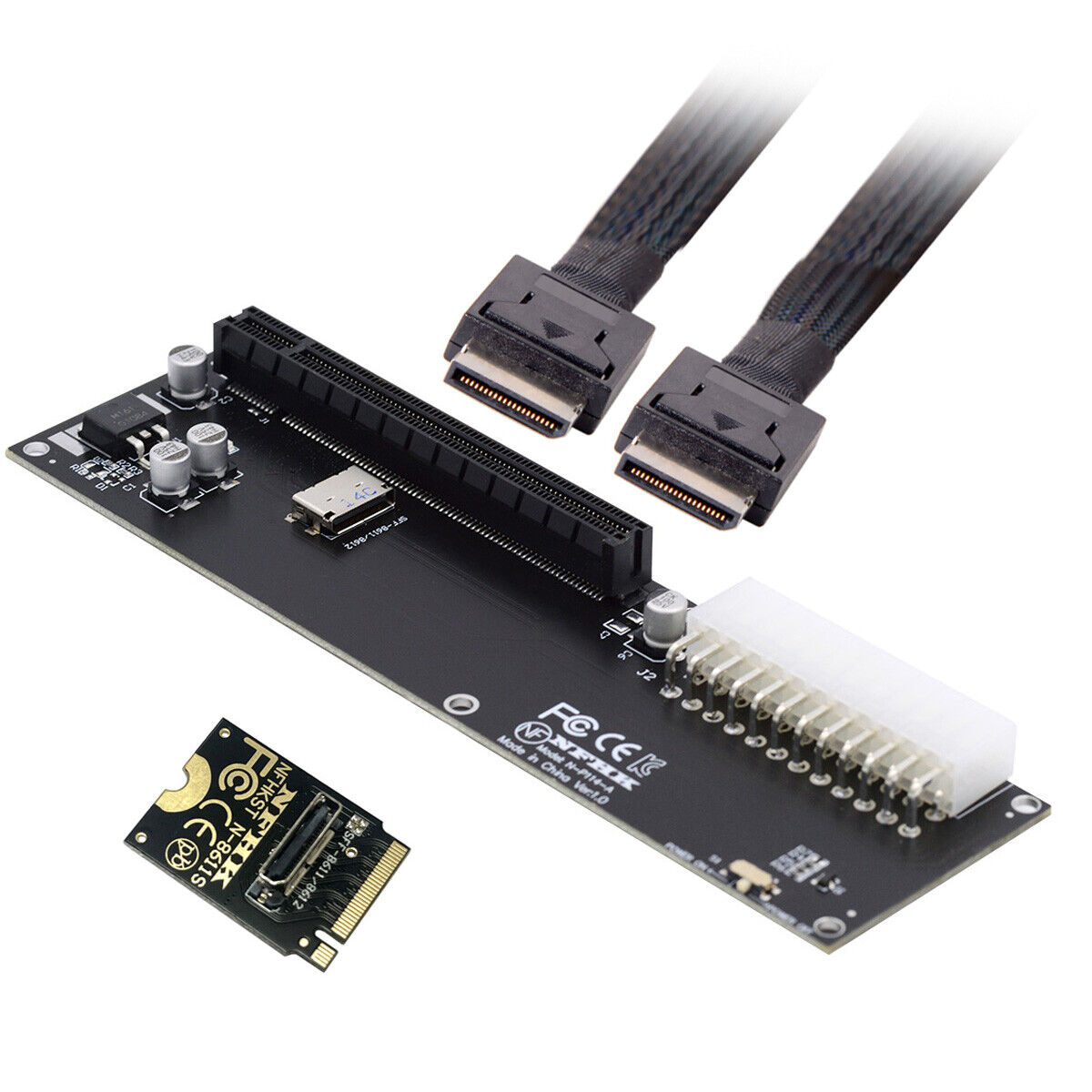 Cablecc Oculink to PCIE 4.0 M.2 M-key to SFF-8611 Host Adapter for GPD WIN Max2