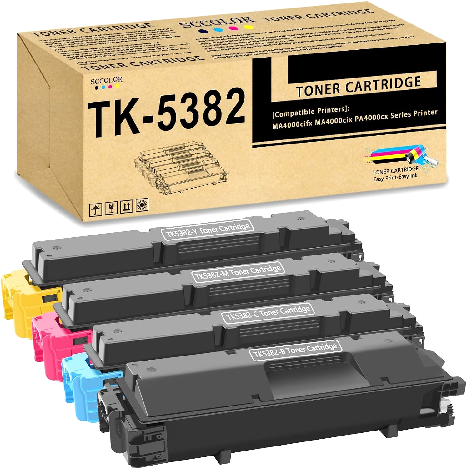TK-5382 High Yield Toner Cartridge Set for Kyocera ECOSYS MA4000 Series Printers