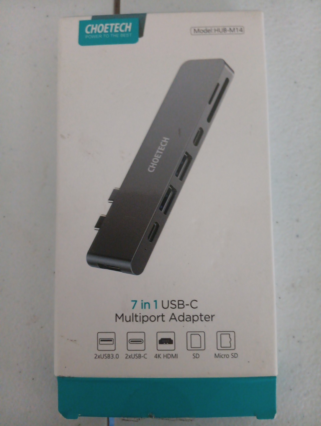 Choetech HUB-M23 7 in 1 USB-C Multiport Adapter  Micro 3 Hub for MacBook