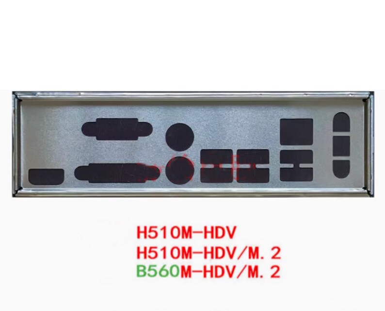 Shield I/O IO Backplate For ASRock B560M-HDV/M.2 Motherboard