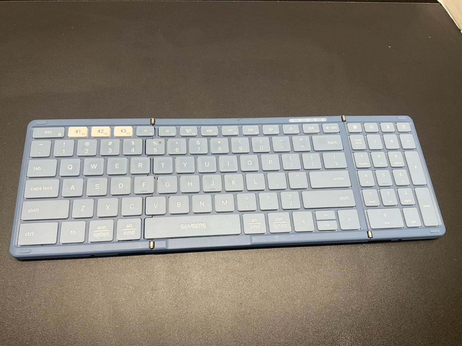 Samsers Folding Bluetooth Keyboard KM01 - blue