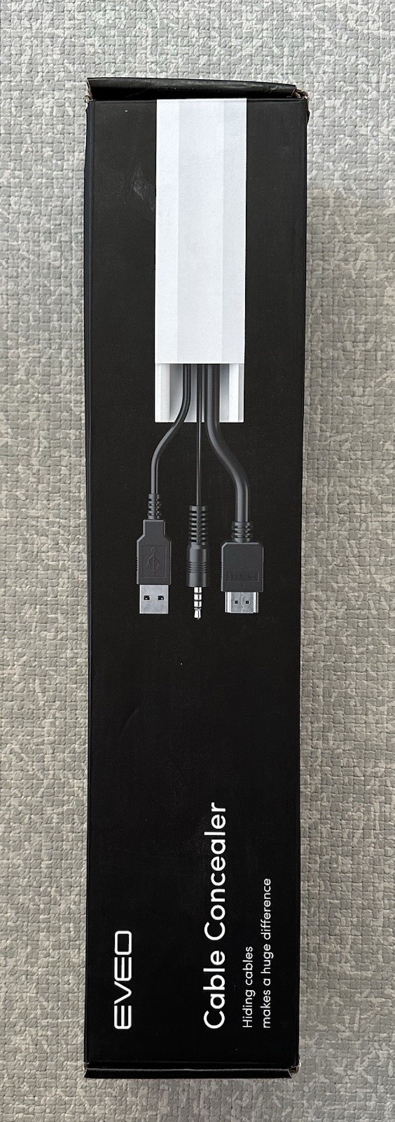 EVEO 306” CABLE CONCEALER Cord Cover Wall Paintable Wire Hiders | New In Box