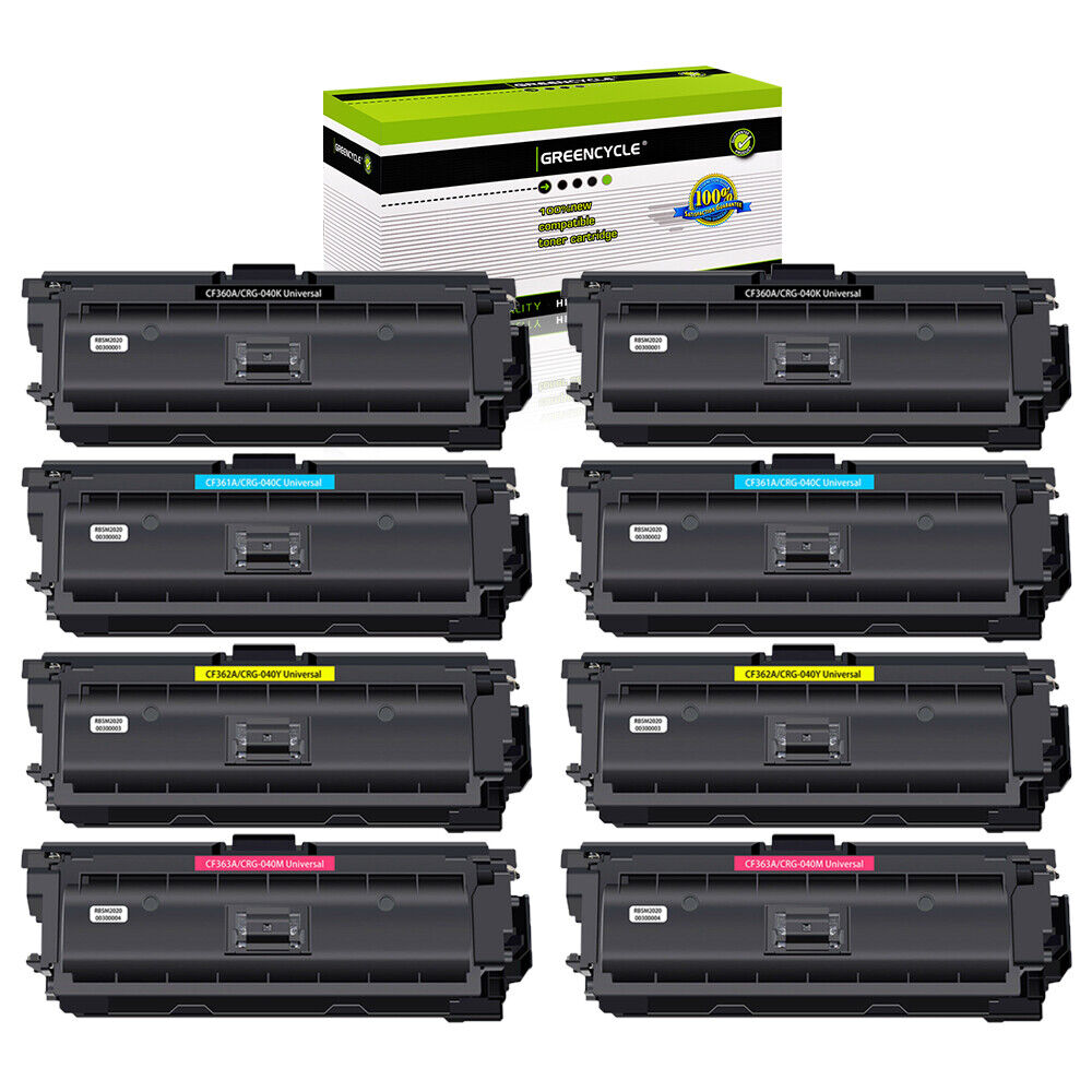 8PK CF360A Black Color Toner Set Fits For HP 508A Enterprise M552dn M553n M553dh
