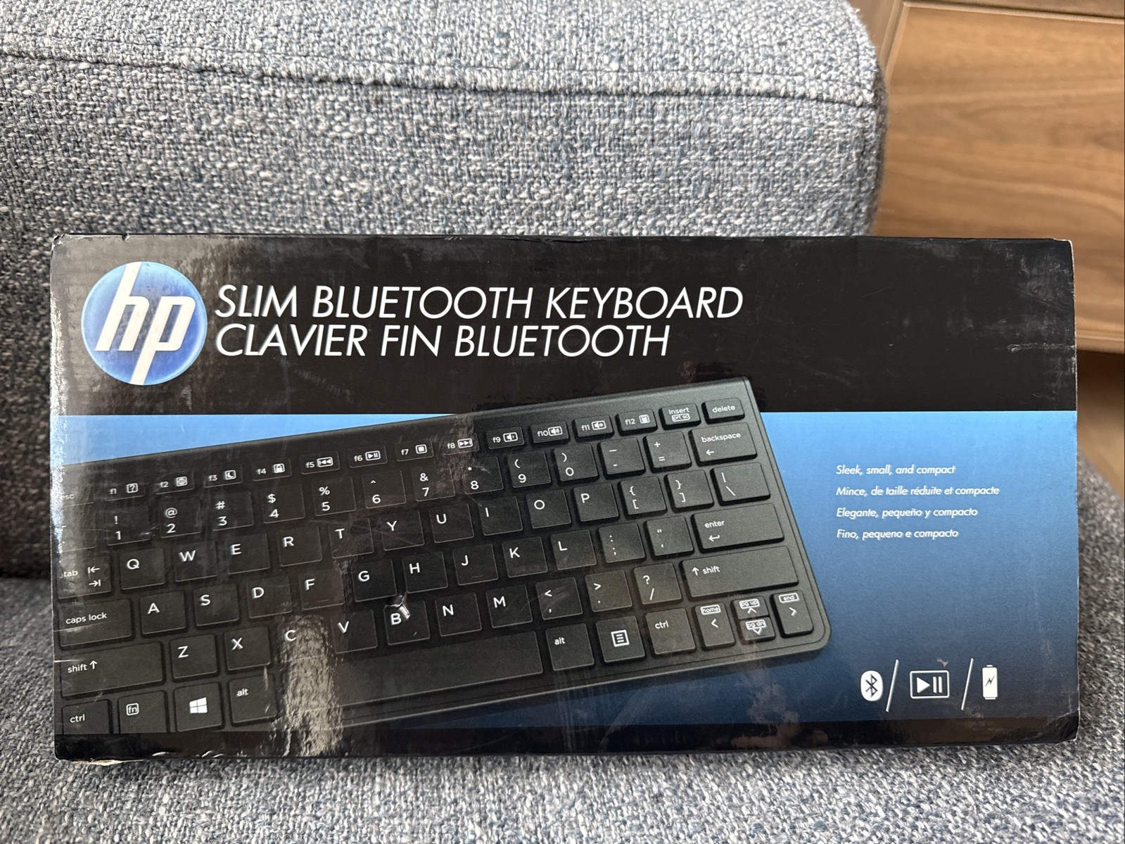 HP Bluetooth Keyboard Slim US SPS-HP Slim BT H4Q44AA#ABA Black Clavier Fin