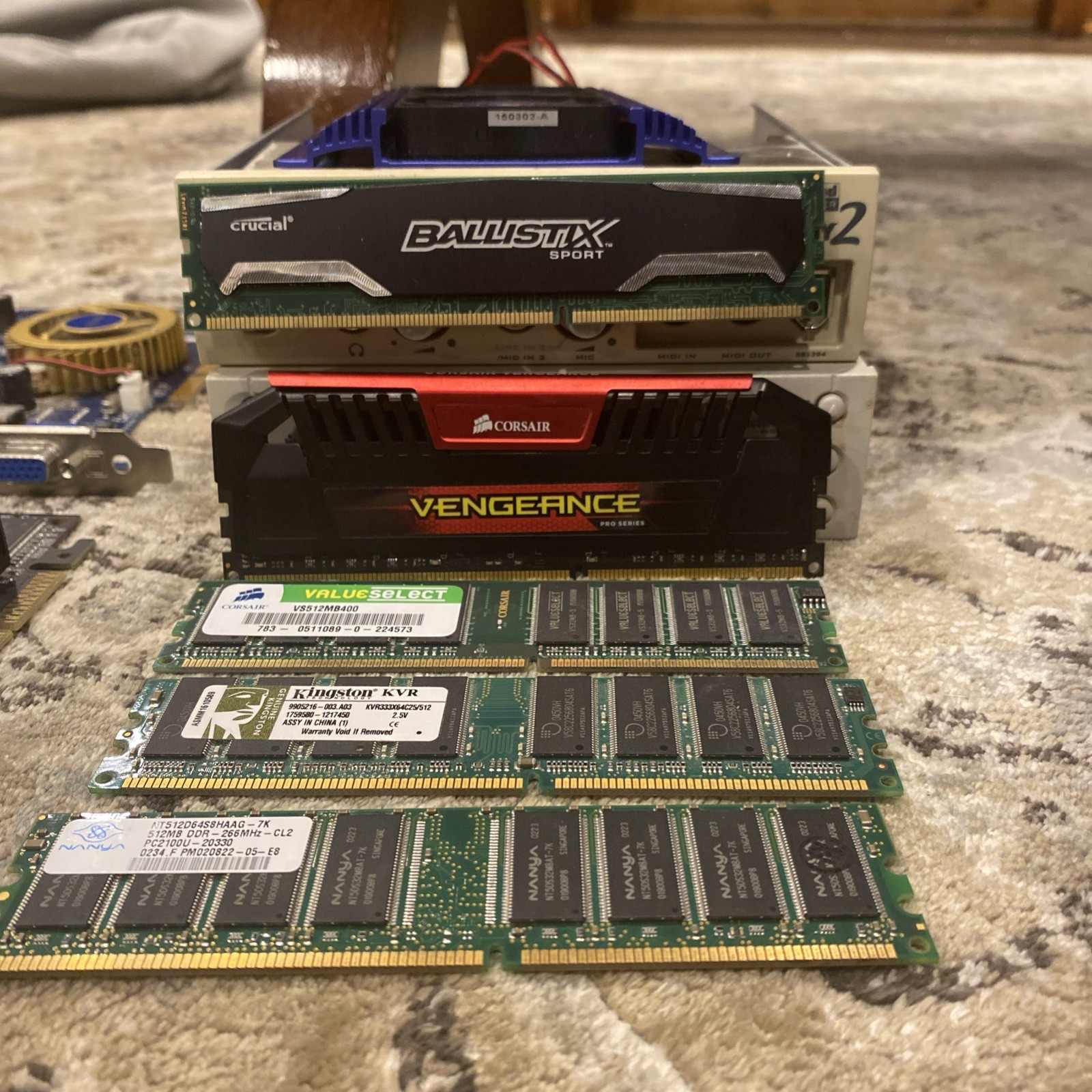 6 Sticks Of DDR 2-3 RAM