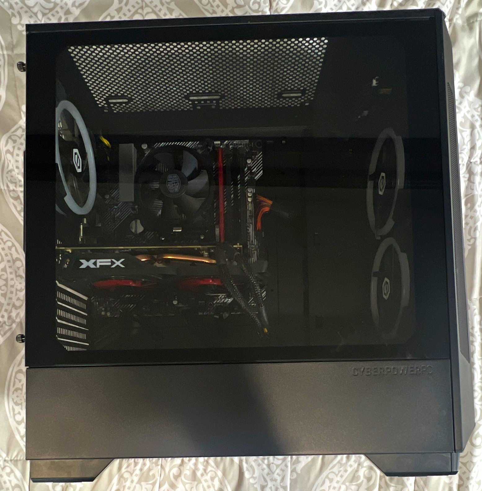 CyberPowerPC C Series Gaming Tower Desktop ASUS PRIME B450M-A II SSD RGB