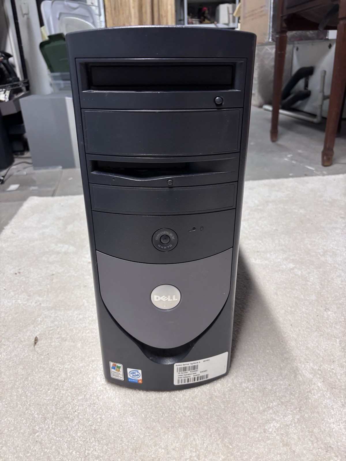 Dell OptiPlex GX270 P4 2.8GHz Retro XP Gaming PC - GeForce4 MX440 AGP - No HDD